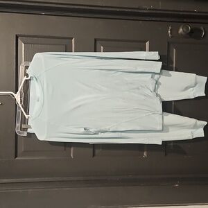 Mandala light blue scrub set